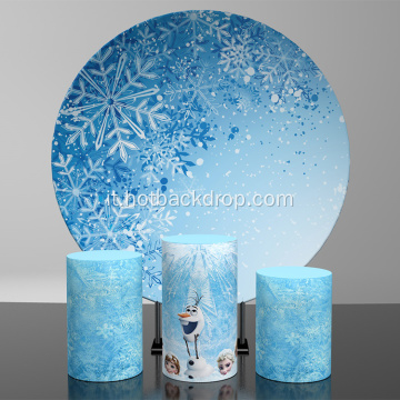 008 supporto rotondo in alluminio Disney Frozen Design